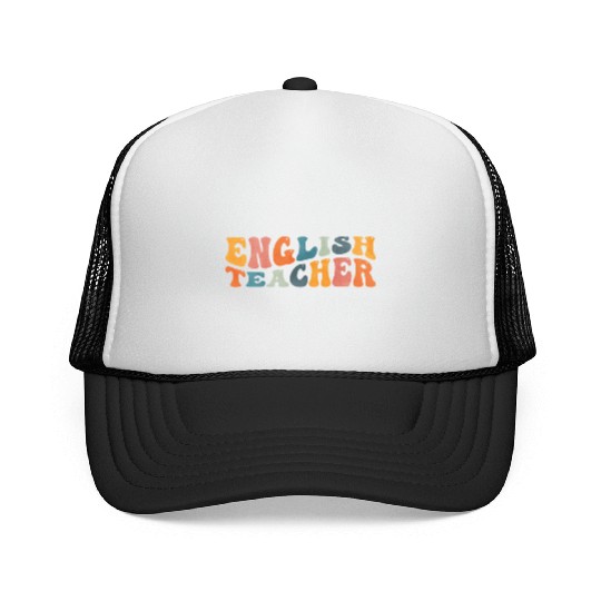 Groovy English Teacher Grammar Literature Teaching Trucker Caps