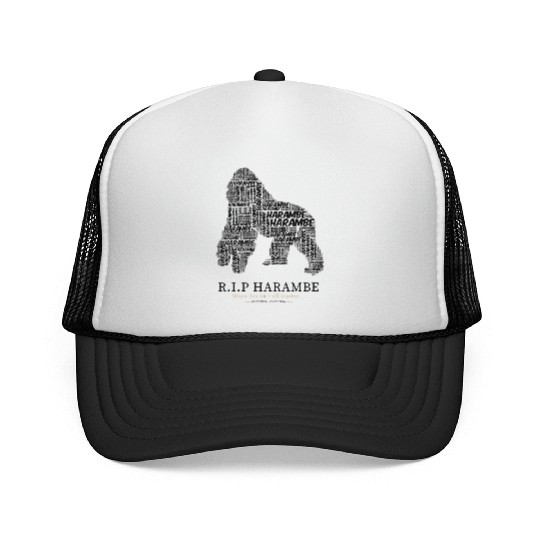 R.I.P Harambe Trucker Caps