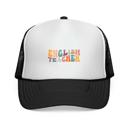 Groovy English Teacher Grammar Literature Teaching Trucker Caps