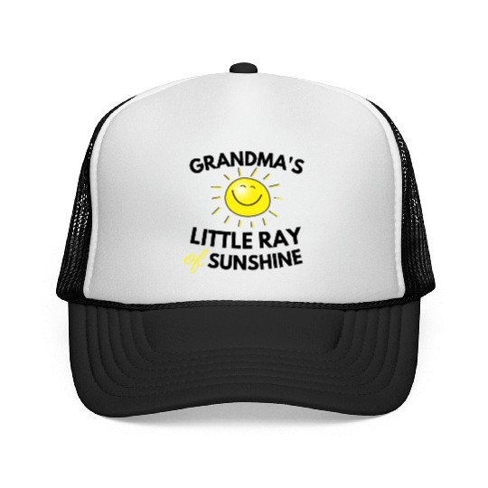 Grandma's Little Ray Of Sunshine Cute Baby Trucker Caps