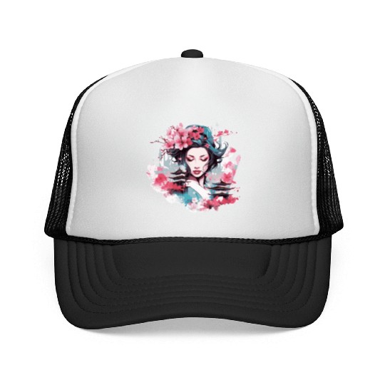 Geisha of Japan Trucker Caps