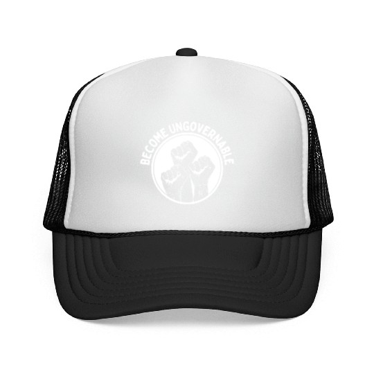 Become Ungovernable Punk Anarchy Lovers Gift Trucker Caps