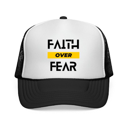 FAITH OVER FEAR Trucker Caps