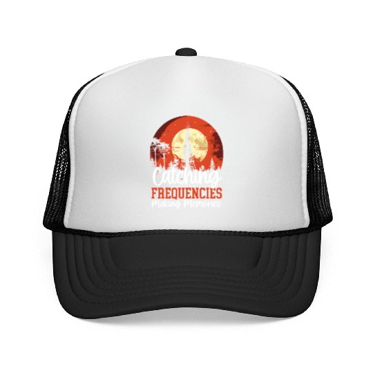 Ham Radio Operator Morse Code Radioactivity Trucker Caps