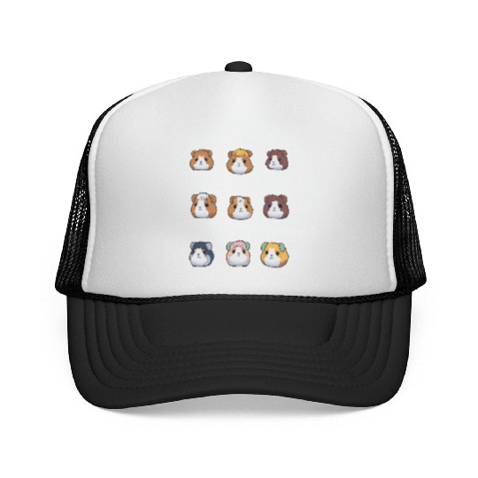 Cute Kawaii Korean Guinea Pig Pastel Stickers Pack Trucker Caps