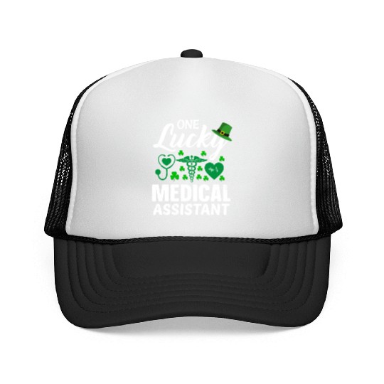 St Patrick'S Day Lucky Medical Assistant Trucker Caps