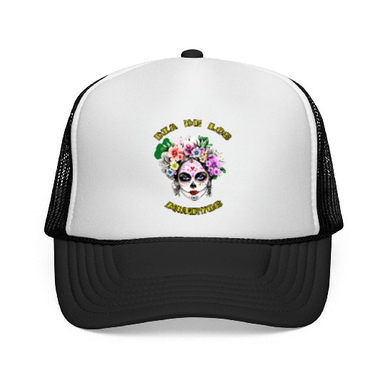 flower girl - day of the dead Trucker Caps