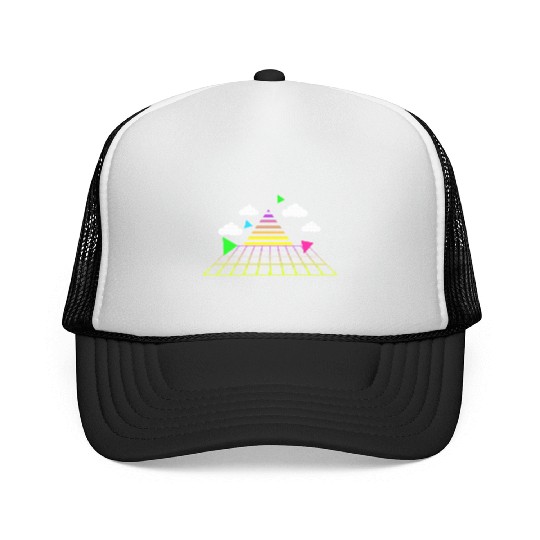 Game 8-bit pixel retro style 90s. Trucker Caps