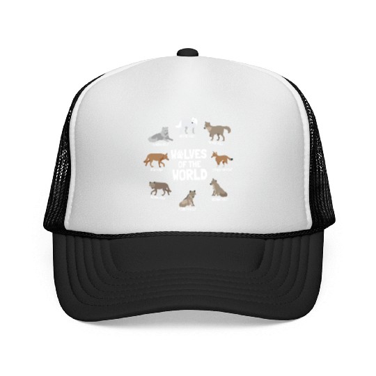 Wolves Of The World Wilderness Wildlife Trucker Caps