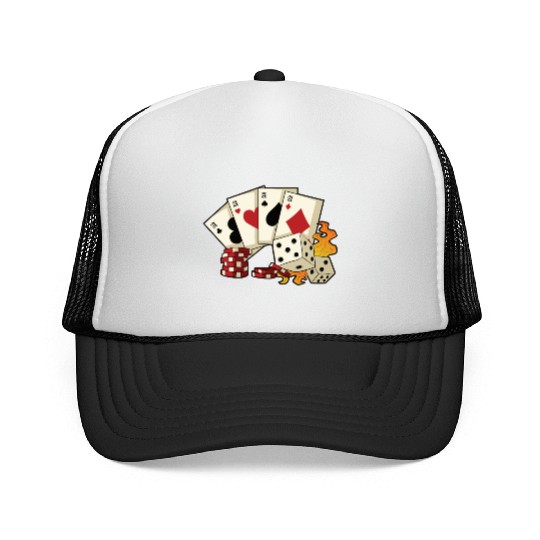 Poker Ace Texas Hold'em Trucker Caps