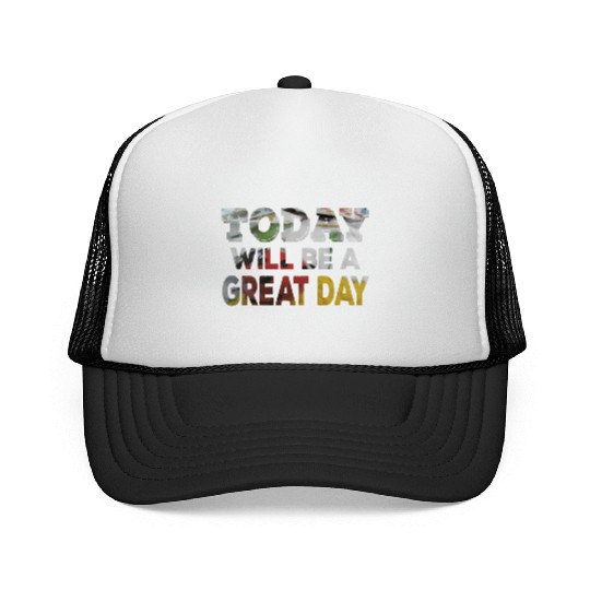 Today Will Be A Great Day Ladybug Inspirational Trucker Caps