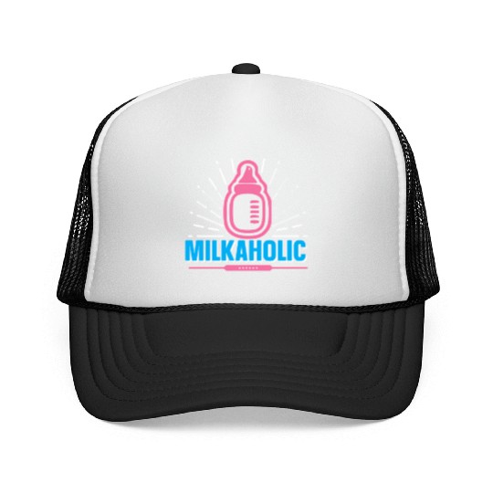 Baby Newborn Milkaholic Nursery Bottle Infant New Trucker Caps