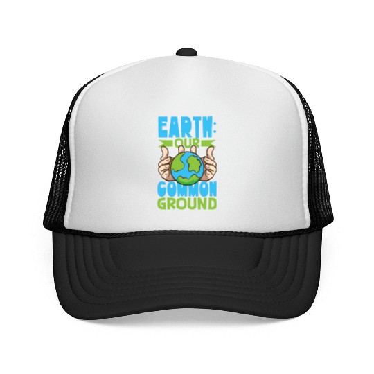 Climate Change Environmental Earth Day Planet Trucker Caps