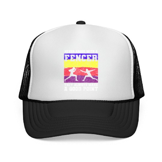Fencing Sport Sport Sport Fencing Sword Fighting Trucker Caps