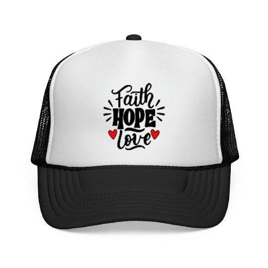 Faith Hope Love Trucker Caps
