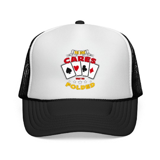 Classic Blackjack No One Cares What You Card Game Trucker Caps