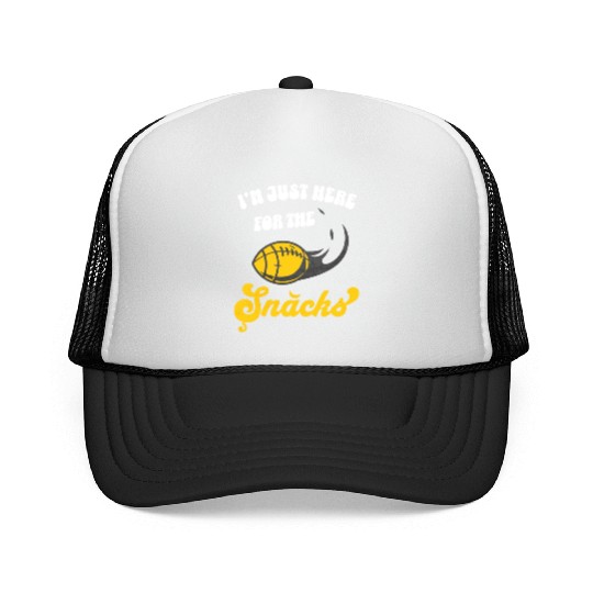 I'm Just Here For The Snacks Fantasy Football Trucker Caps
