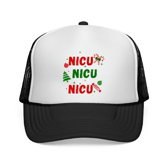 NICU Festive Christmas design Trucker Caps