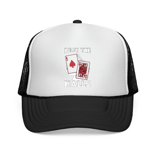 Classic Blackjack Deck The Halls Casino Gambling Trucker Caps
