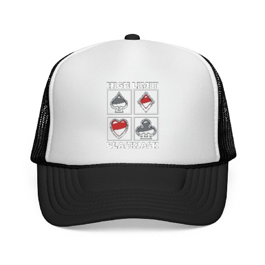Classic Blackjack High Limit Blackjack Card Game Trucker Caps