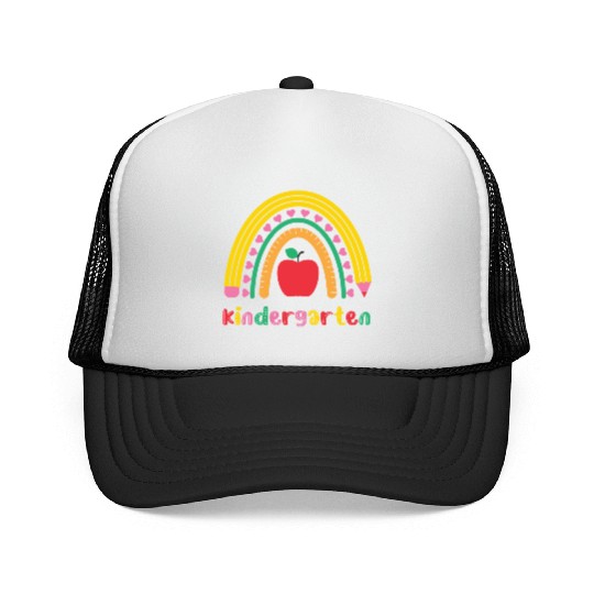 Kindergarten Rainbow Girls Kids Teacher Team Trucker Caps
