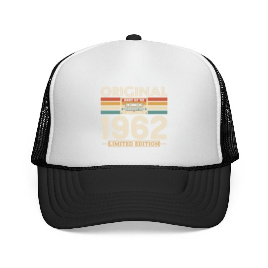 Retro '62 Vintage Birthda Trucker Caps
