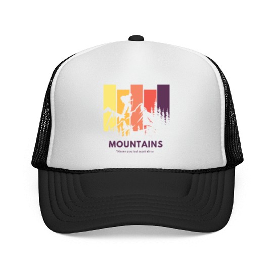 Mountains | Hiking | Nature | Adventure Trucker Caps