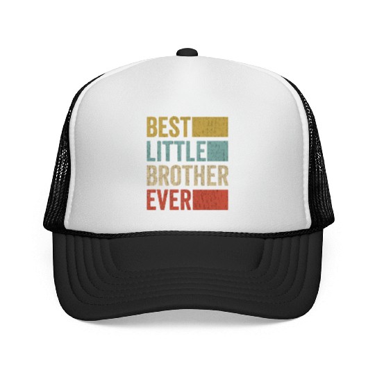 Vintage Best Little Brother Ever Trucker Caps Retro Little