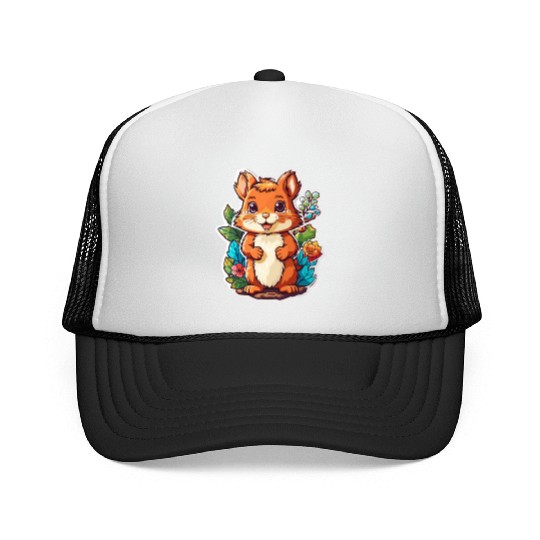 Squirrel Kawaii Trucker Caps