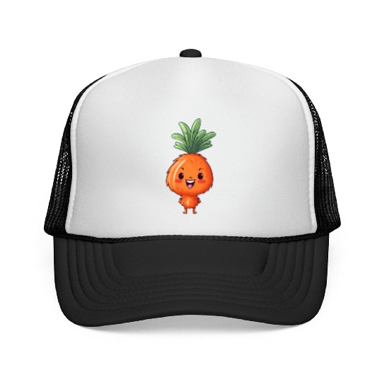 Kawaii Carrot: Cute Vegetable Pal Trucker Caps