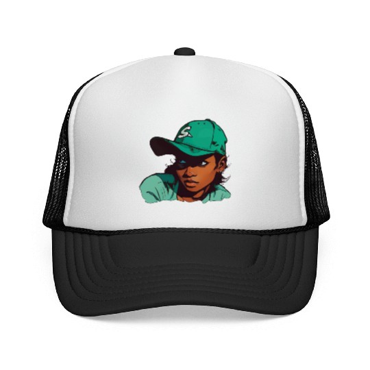 Light Skin Girl in Baseball Hat Trucker Caps