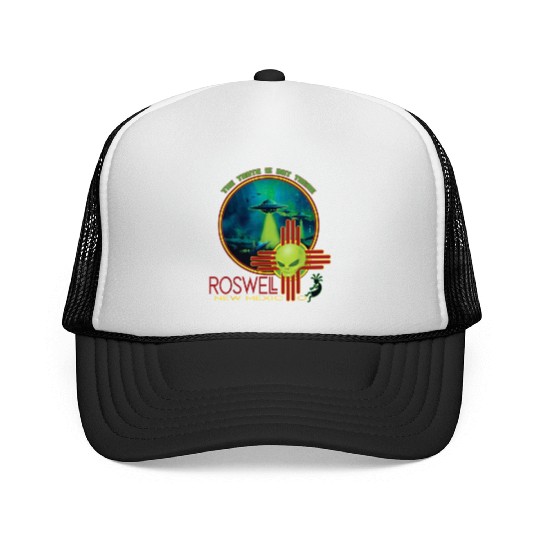 Roswell Aviation New Mexico Alien UFO Trucker Caps
