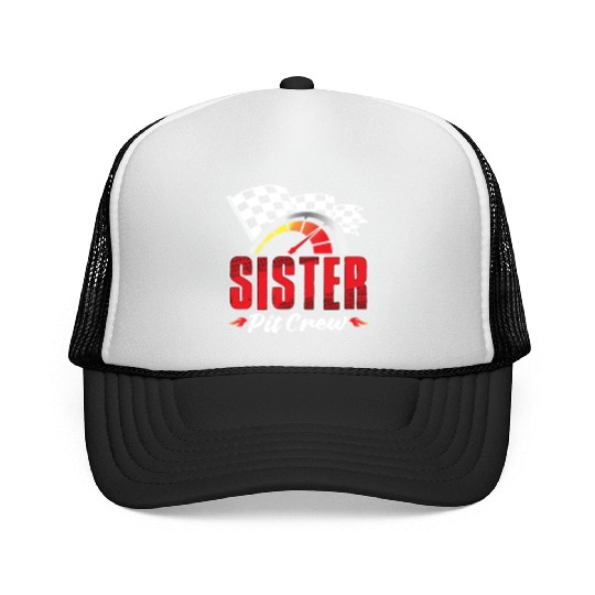 Sister Pit Crew Trucker Caps