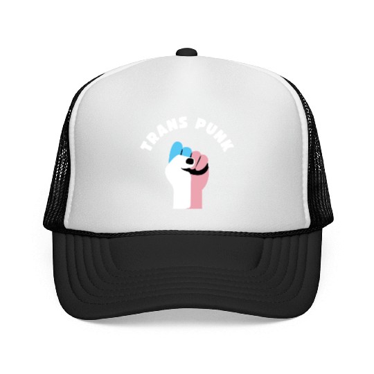 Trans Punk Transgender Pride Trucker Caps