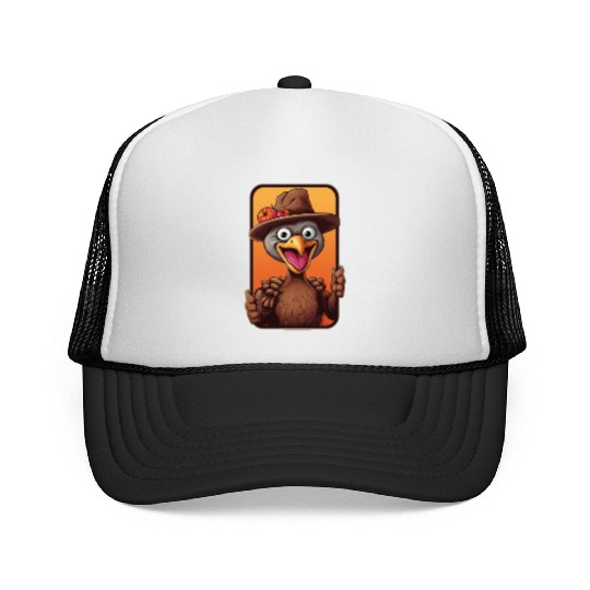 Selfie Bird Turkey Holiday Animal Pet Lover Trucker Caps