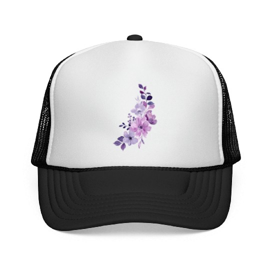 Lavender beautyfull desing Trucker Caps for girl