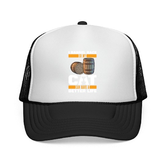 Horse Barrel Racing Cat Trucker Caps