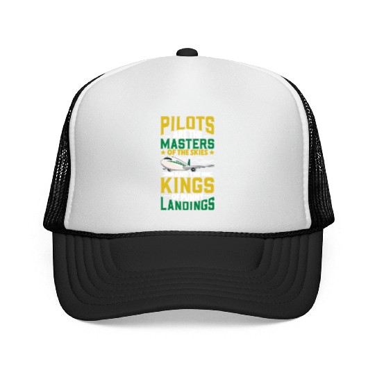 Pilot Aviation Airplane Airline Future Pilots Trucker Caps