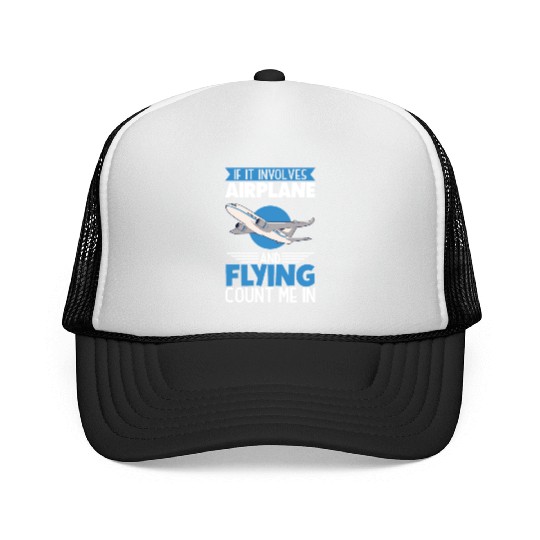 Pilot Aviation Airplane Airline Future Pilots Trucker Caps