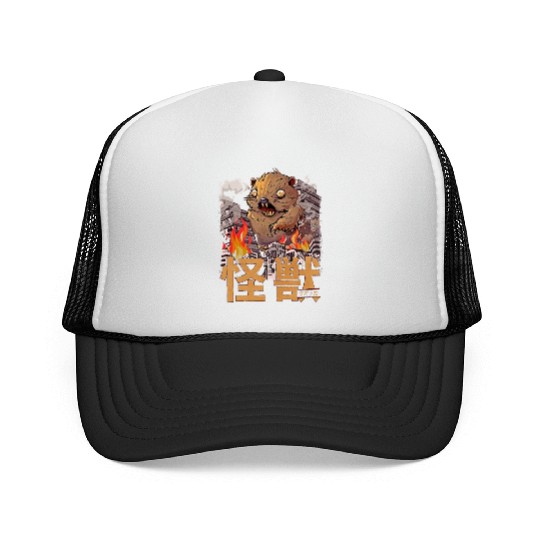 Kaiju Quokka Japanese Anime Monster Trucker Caps