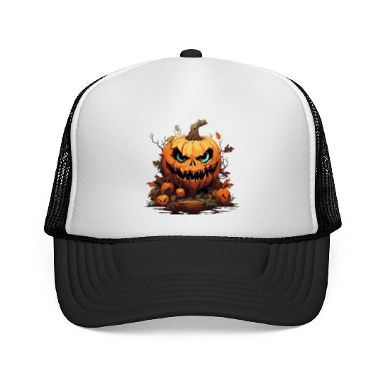 Halloween - Jack-O-Lantern Trucker Caps