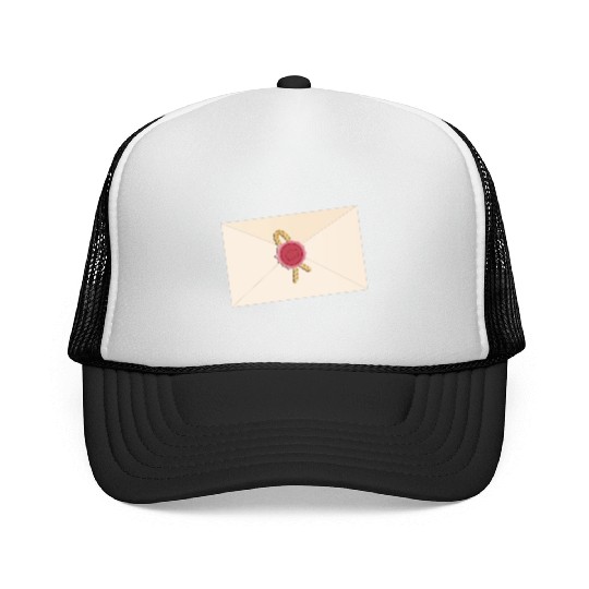 closed envelope with seal Trucker Caps