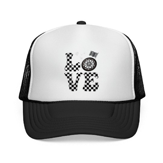 Drag Racing Drag Race LOVE Trucker Caps