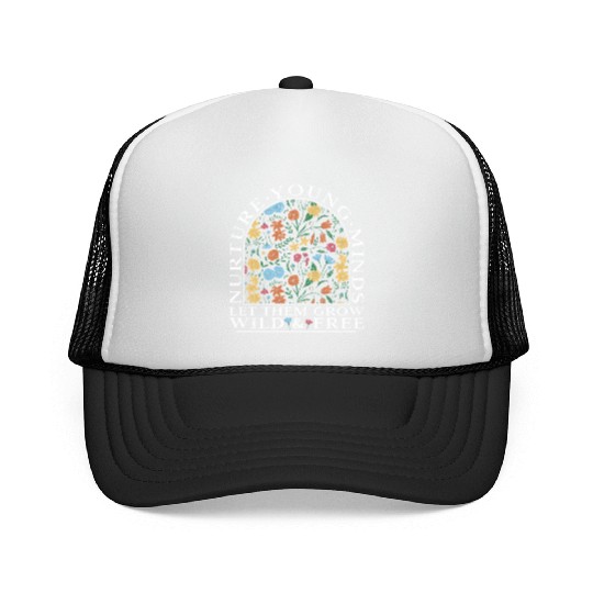 Teacher Wildflower Young Minds Let Them Grow Trucker Caps