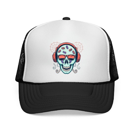 Skull Candy Halloween For Music Trucker Caps
