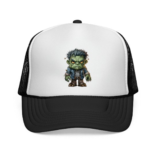 Halloween Frankie's Playful Monster Mash Trucker Caps