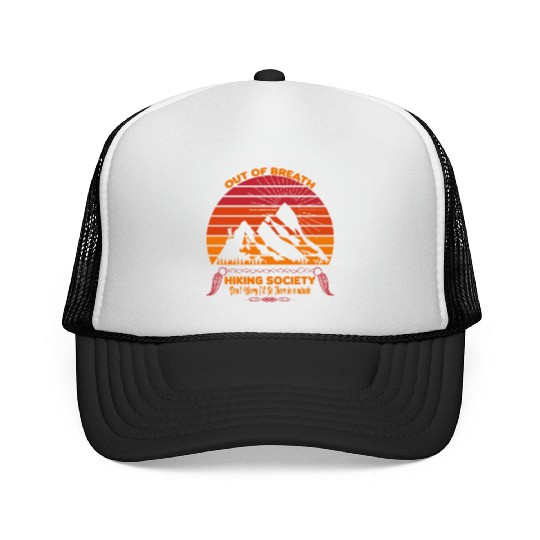 Out of Breath Hiking Society Trucker Caps