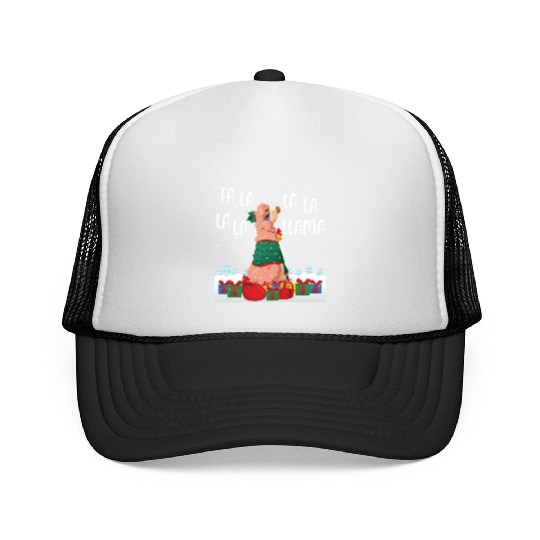 Fa La La La La La Llama Funny Gift Trucker Caps