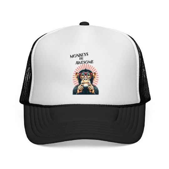 monkey are the awesome Trucker Caps