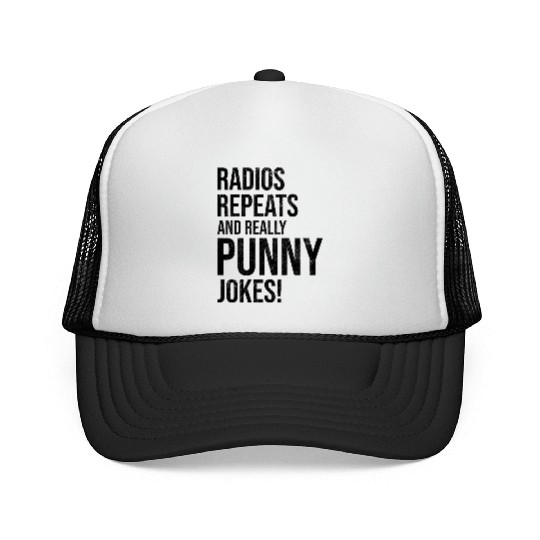 Radios Repeats Punny Jokes Ham Radio Operator Trucker Caps